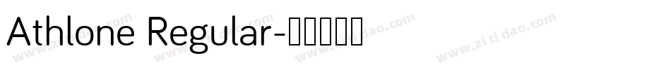 Athlone Regular字体转换